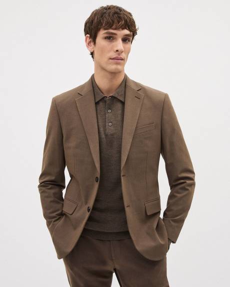 Slim-Fit Bronze Suit Blazer