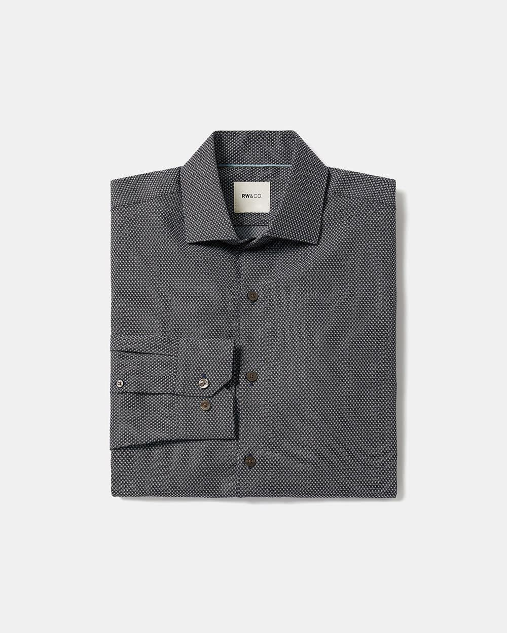 Tailored-Fit Dobby Dress Shirt