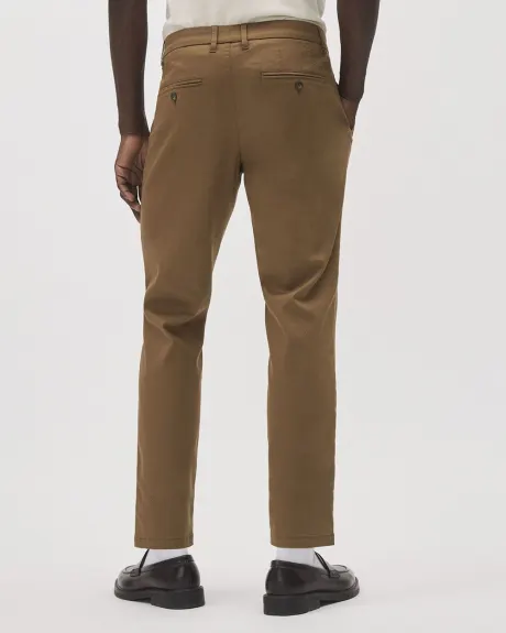 Pantalon Chino Court à Coupe Étroite