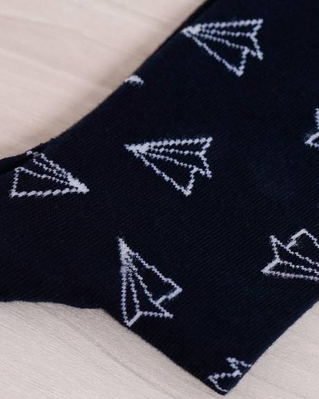 Paper Plane Socks