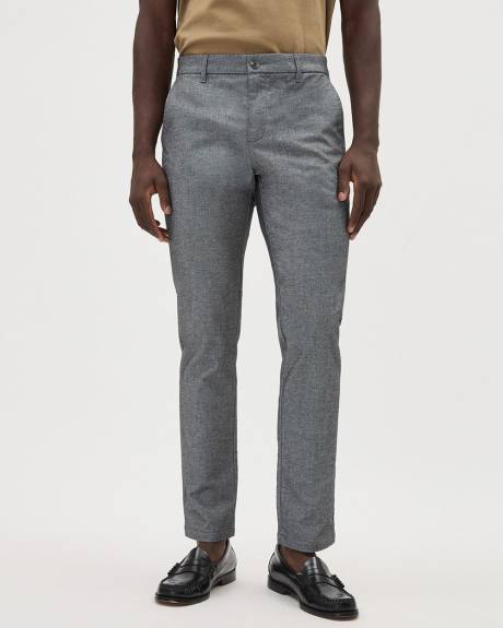 Pantalon en Sergé Brossé à Coupe Étroite