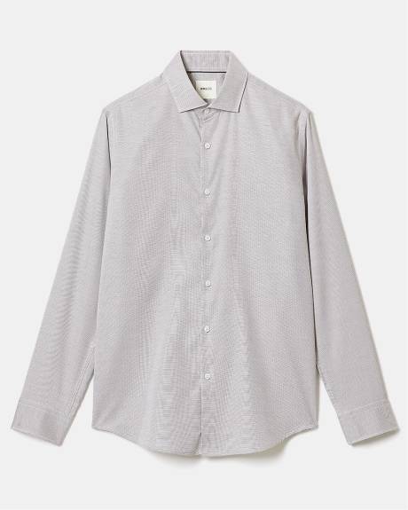 Tailored-Fit Two-Tone Dobby Dress Shirt