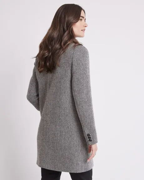 Double-Breasted Tweed Coat