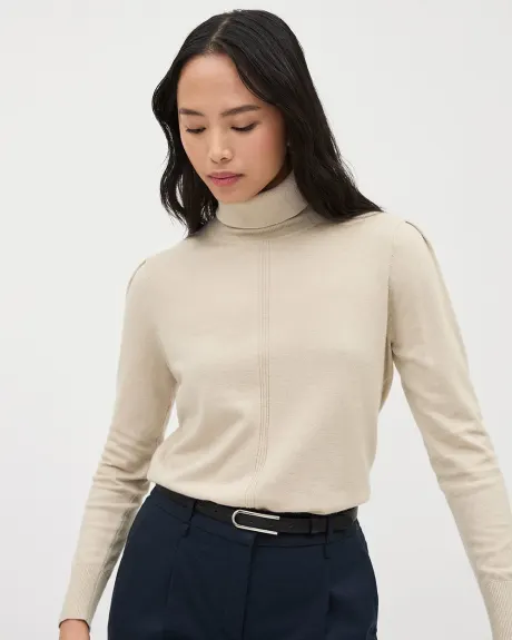 Wool-Blend Turtleneck Sweater