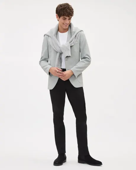 Slim-Fit Textured Knit Blazer