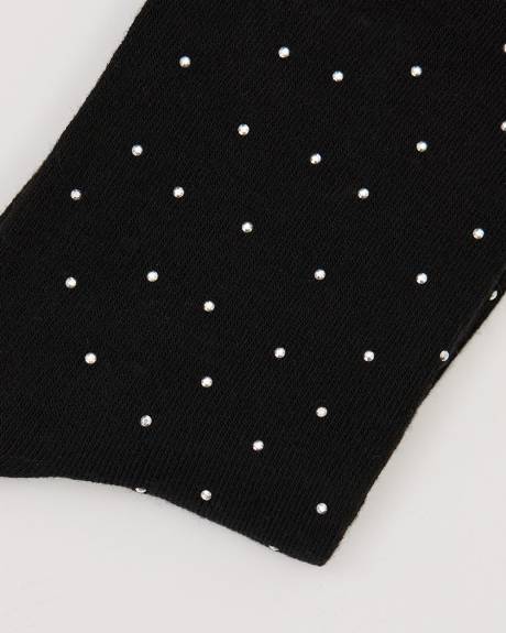 Crew Socks with Glitter Studs