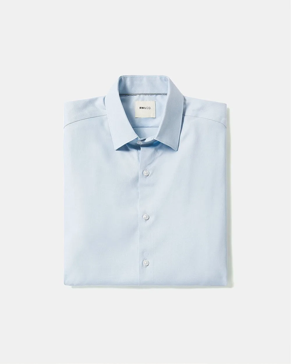 Short-Sleeve Slim-Fit Knit-Like Dress Shirt