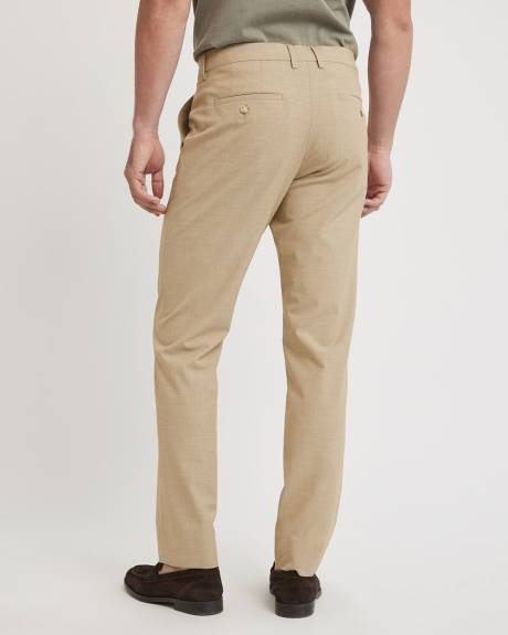 Pantalon de Ville Taupe à Coupe Étroite