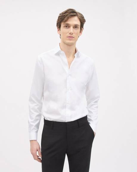 Twill Easy-care Dress Shirt with French Cuff