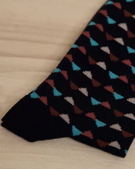 Multicoloured Triangle Socks