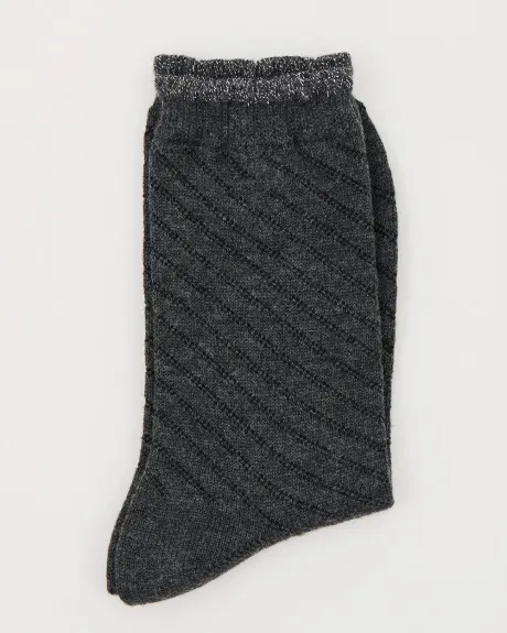 Wool and Cashmere Crew Socks