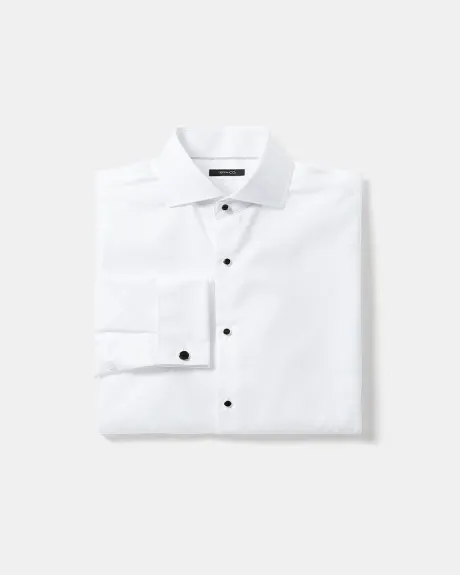 White Tuxedo Dress Shirt