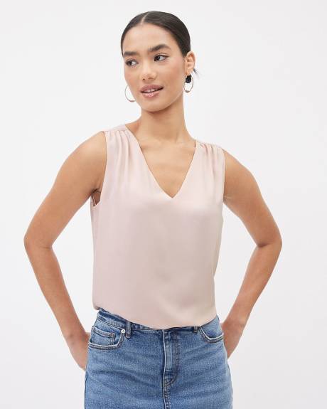 Silky Crepe V-Neck Cami