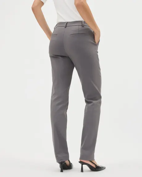 Pantalon Indispensable Signature à Jambe Étroite Pleine Longueur et Taille Mi-Haute