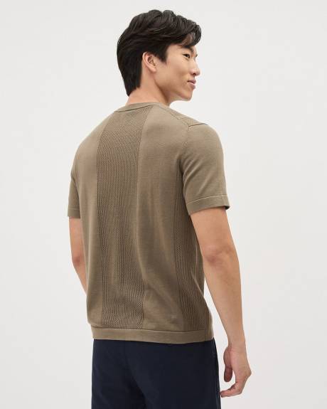 Short-Sleeve Crew-Neck Sweater