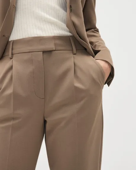 High-Rise Tapered-Leg Ankle Pant