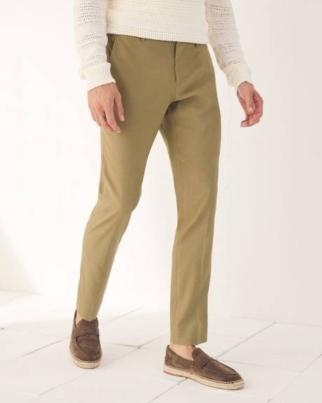 Slim-Fit Linen Suit Pant