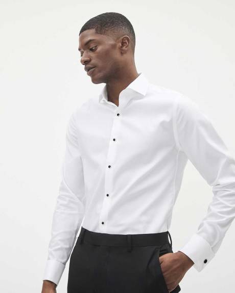 White Tuxedo Dress Shirt