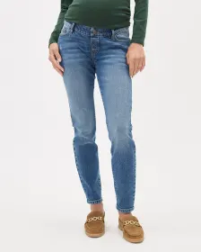 Medium-Wash Skinny Jeans - Thyme Maternity