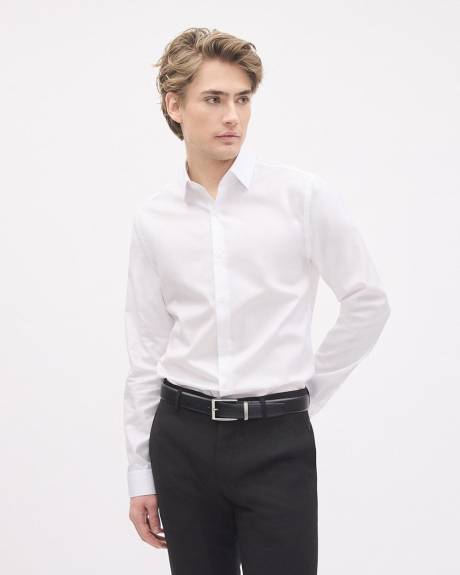 Solid Easy-care Twill Dress Shirt