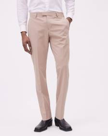 Pantalon de Complet Rosé à Coupe Étroite