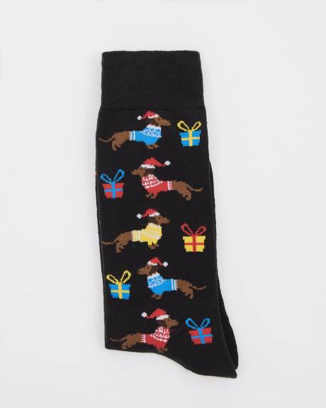 Christmas Dog Socks