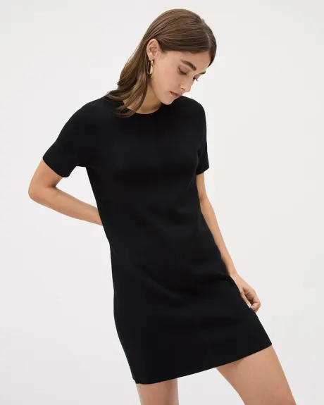 Short-Sleeve Crew-Neck T-Shirt Dress