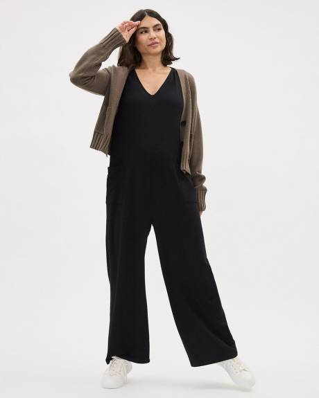 Relaxed-Fit Nursing Jumpsuit - Thyme Maternity