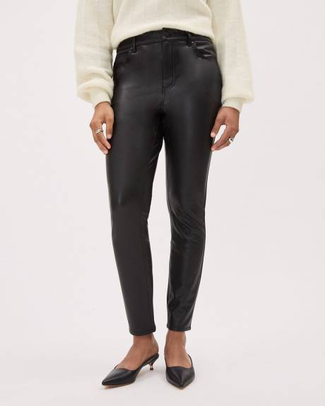 High-Rise Faux Leather Skinny Pant