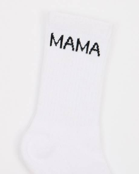 "Mama" Cotton Socks - Thyme Maternity