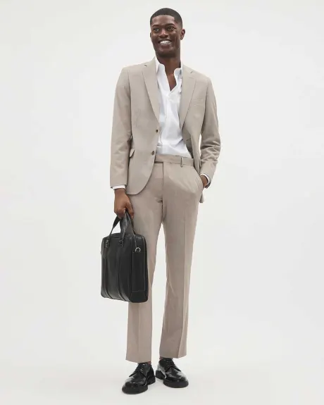 Slim-Fit Taupe Suit Pant