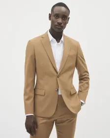 Slim-Fit Dark Honey Suit Blazer