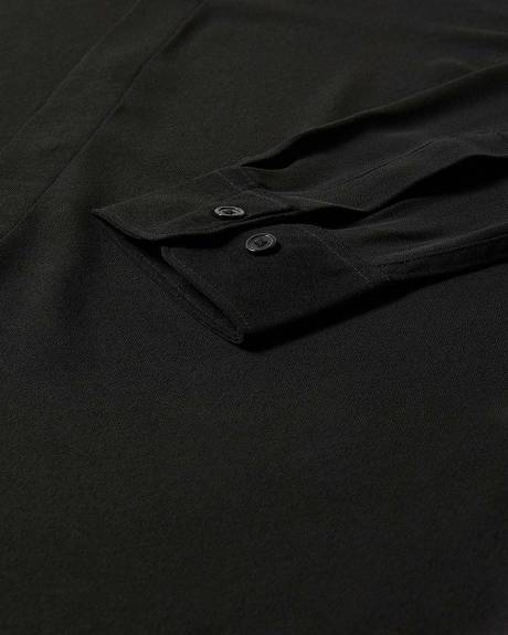 Regular-Fit Sheer Dress Shirt