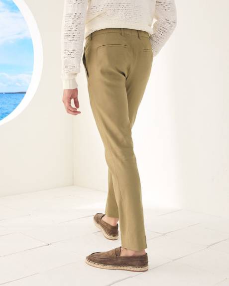 Slim-Fit Linen Suit Pant