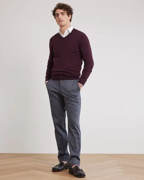 Basic Long-Sleeve V-Neck Sweater