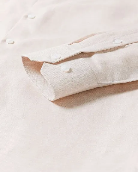 Tailored-Fit Linen Dress Shirt