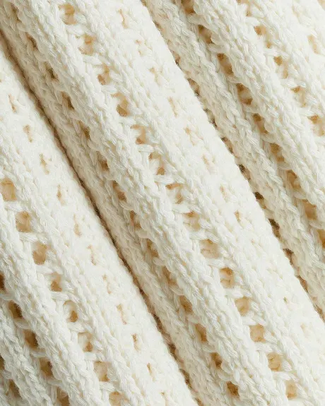Pull Crocheté Sans Manches à Col Rond - Thyme Maternité