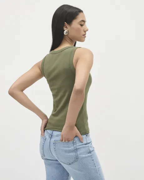 Camisole à Encolure Dégagée et Bretelles Larges