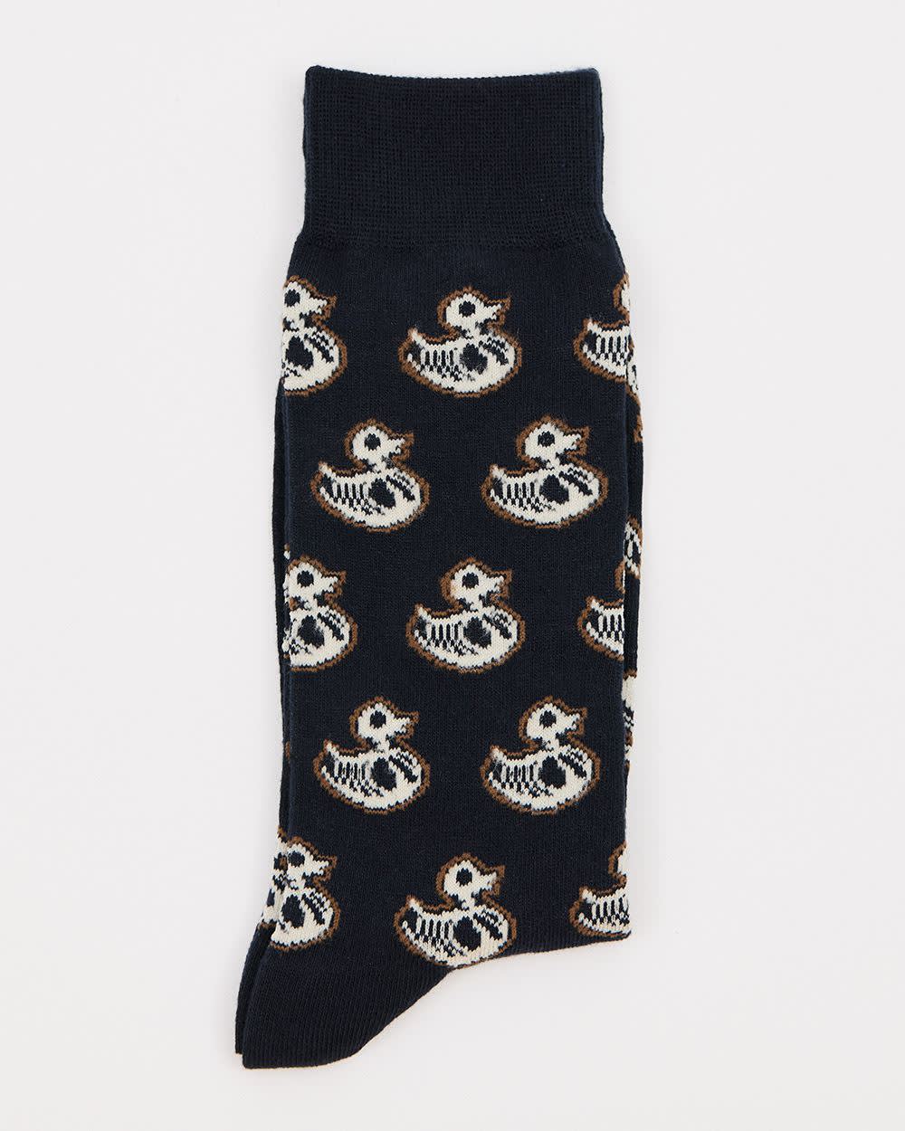 Skeleton Duck Socks