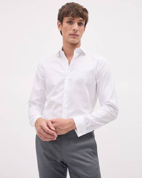 Twill Easy-care Dress Shirt with French Cuff