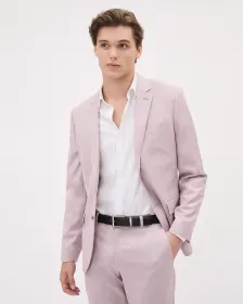 Slim-Fit Lilac Suit Blazer