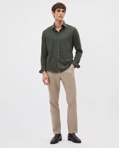 Slim-Fit Brushed-Twill Pant