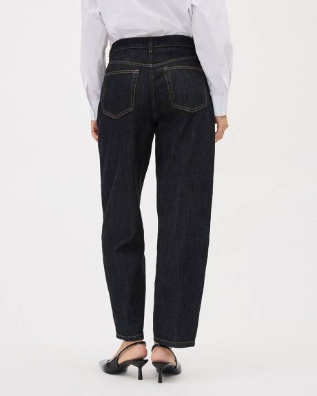 High-Rise Barrel Jeans