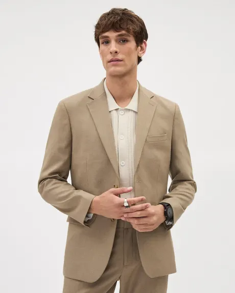 Brushed Twill Tailored-Fit Blazer