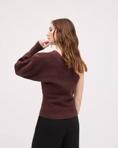 Single-Long-Sleeve Relaxed Sweater