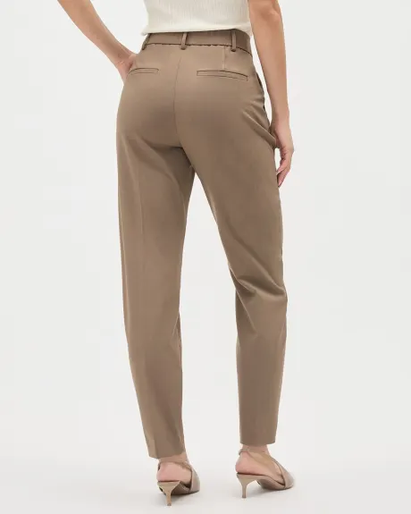 High-Rise Tapered-Leg Ankle Pant