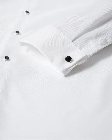 White Tuxedo Dress Shirt