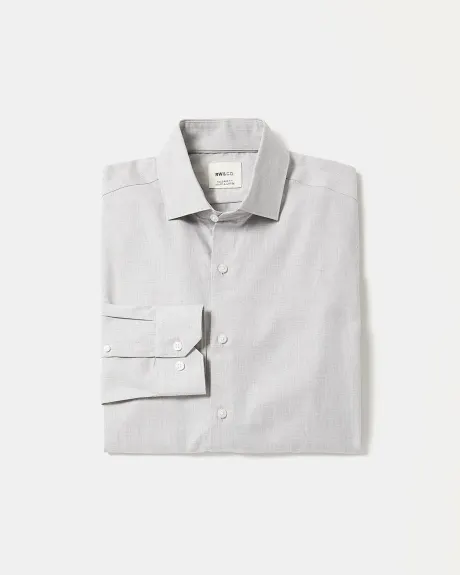 Tailored-Fit Heather Dobby Dress Shirt