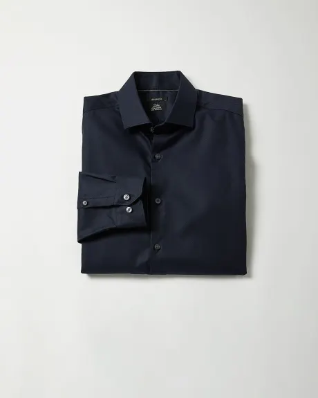 Solid Easy-care Twill Dress Shirt