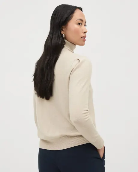 Wool-Blend Turtleneck Sweater